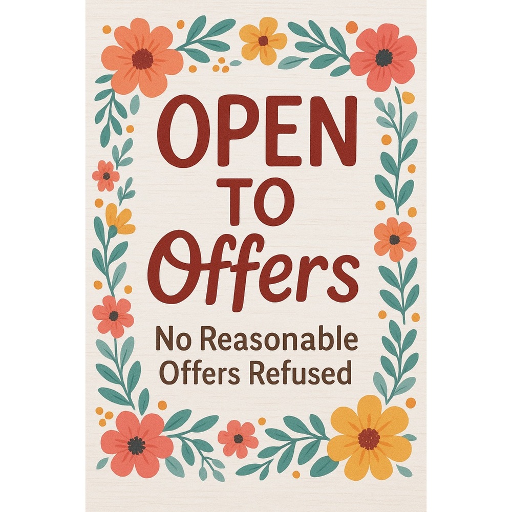 Floral Offer Sign